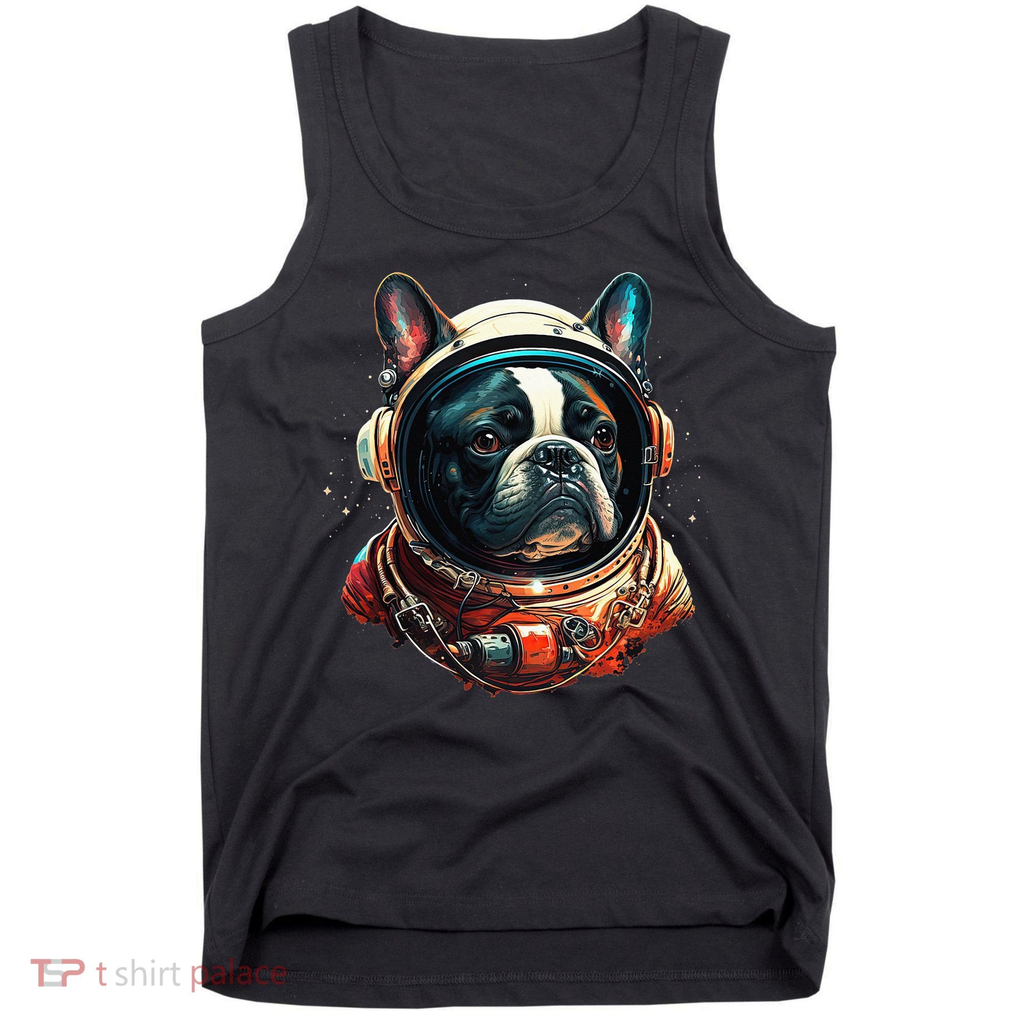 French Bulldog Frenchie Astronaut in the Space Tank Top
