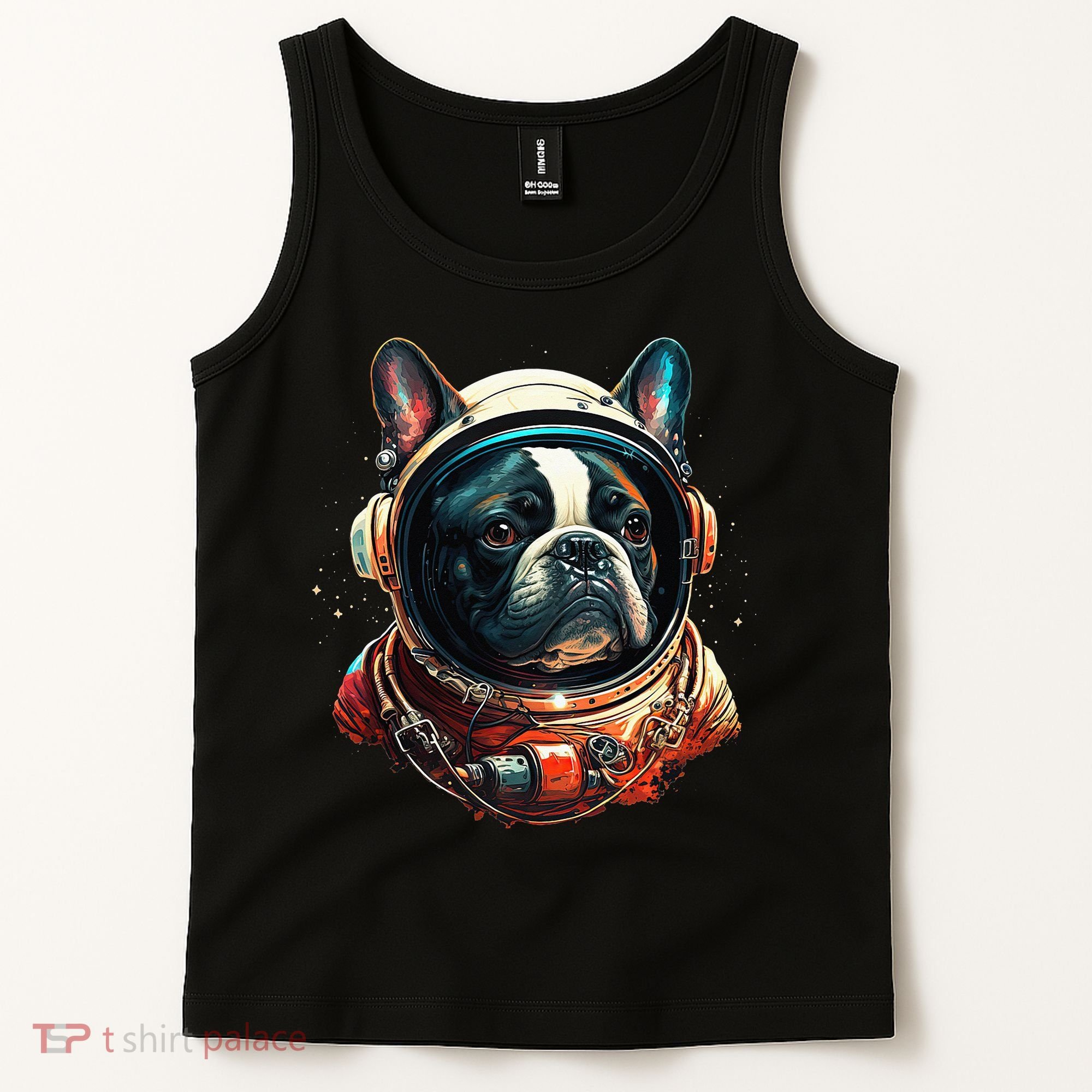 French Bulldog Frenchie Astronaut in the Space Tank Top