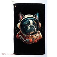 French Bulldog Frenchie Astronaut in the Space Golf Towel thumb 0