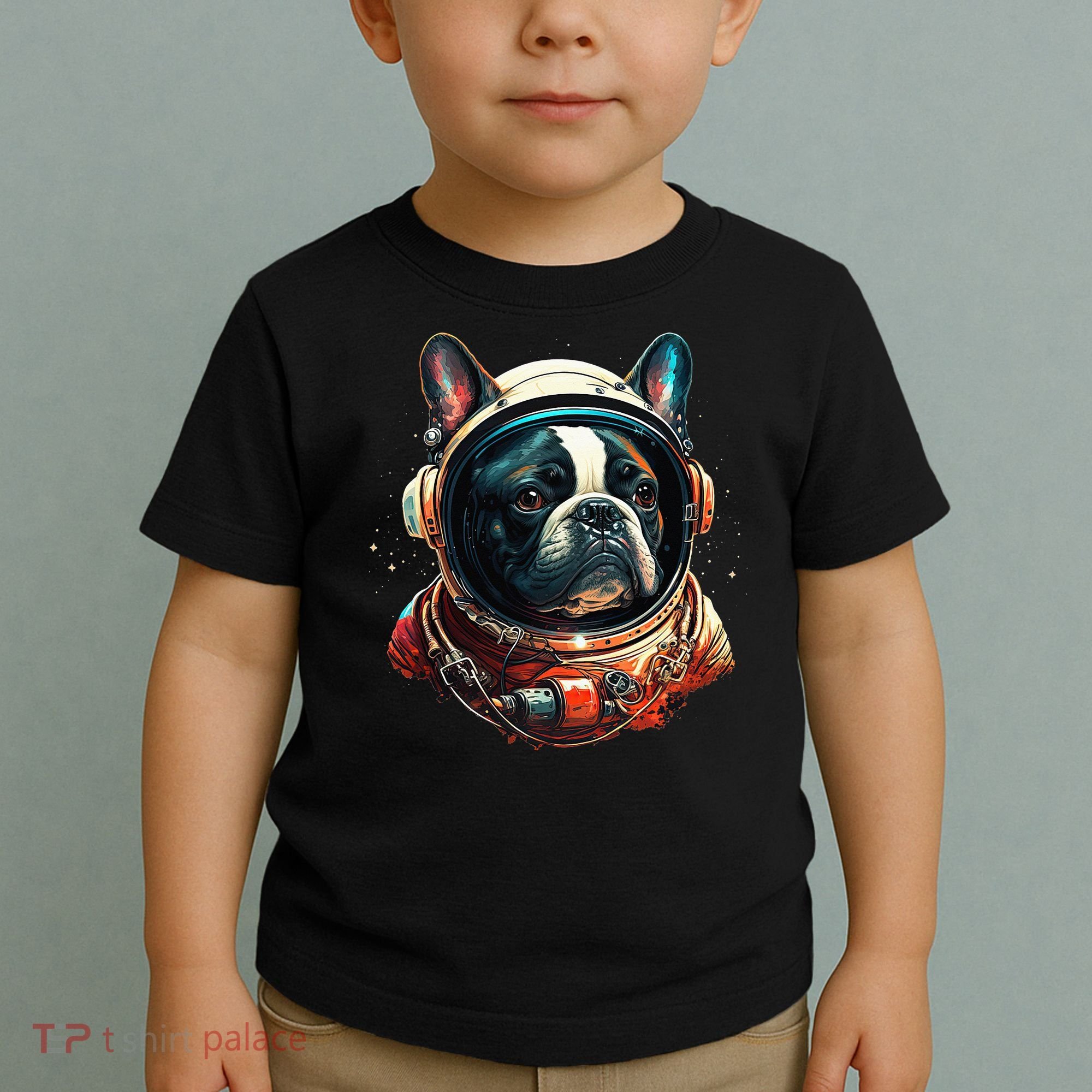 French Bulldog Frenchie Astronaut in the Space Toddler T-Shirt