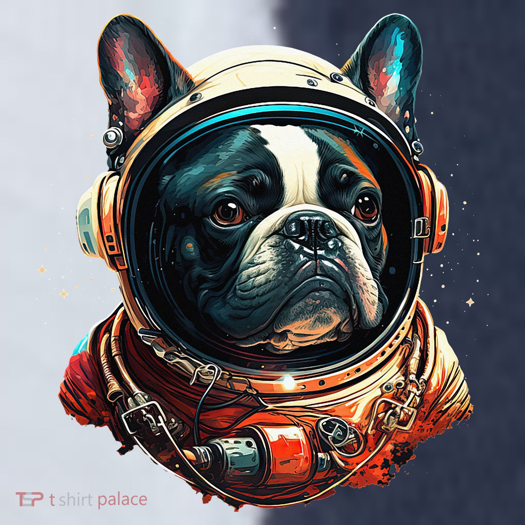 French Bulldog Frenchie Astronaut in the Space Sport-Tek Competitor United Soccer Jersey