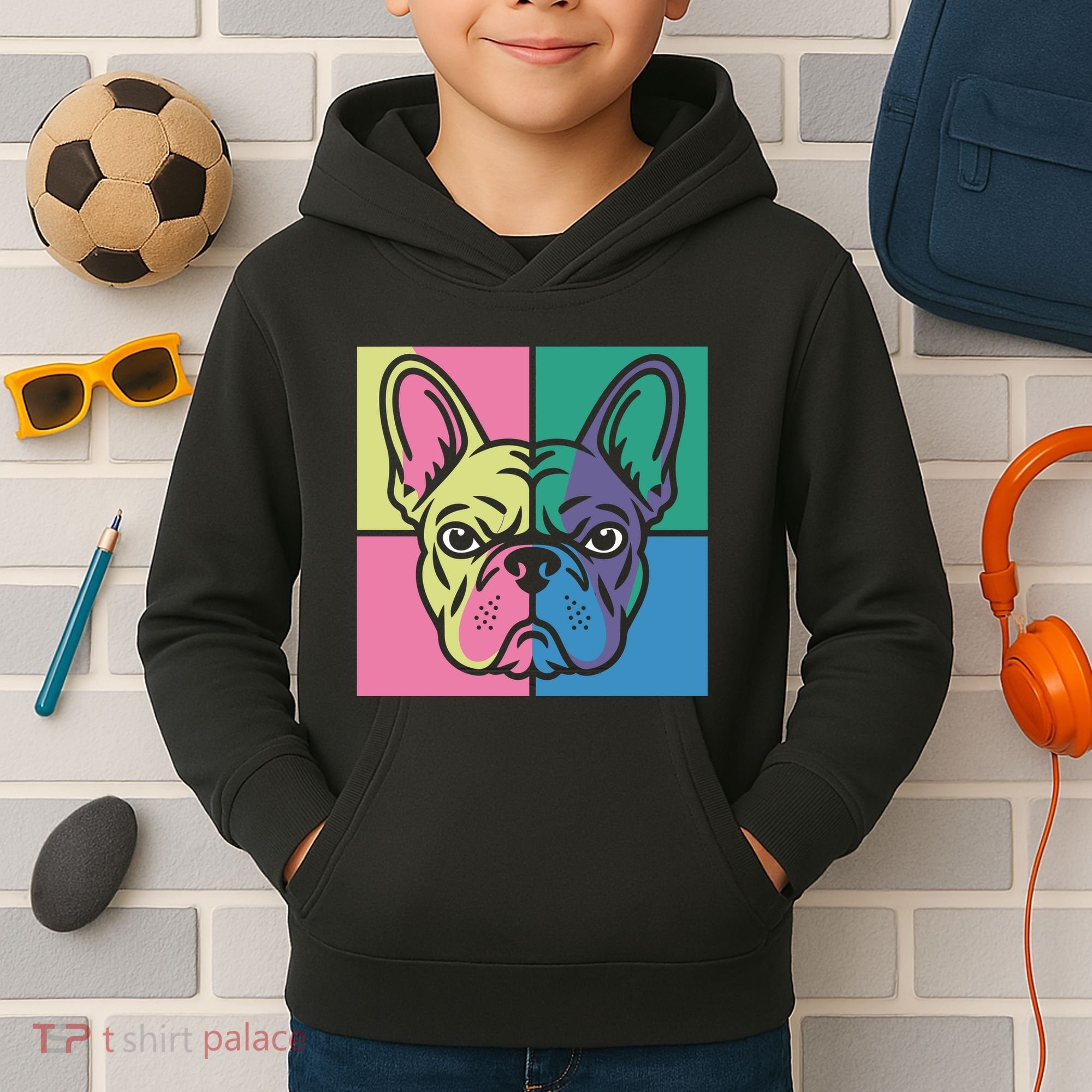 French Bulldog Kids Hoodie