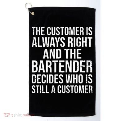 Funny Bartender Golf Towel