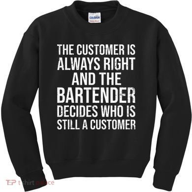 Funny Bartender Kids Sweatshirt