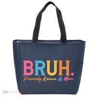 Funny Bruh Formerly Known As Mom Tote Bag thumb 0