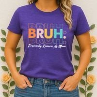 Funny Bruh Formerly Know As Mom Women's T-Shirt thumb 2