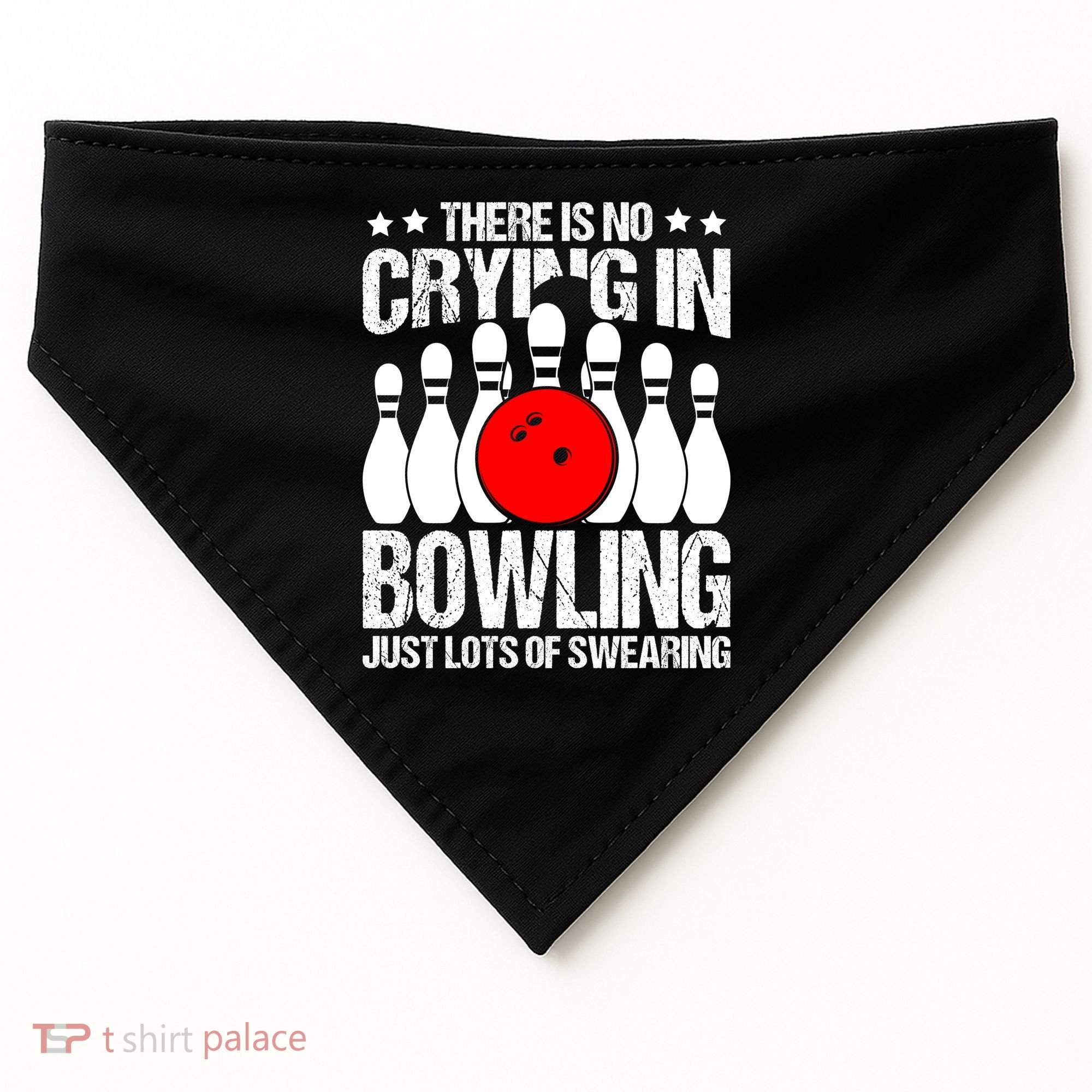 Funny Bowling USA-Made Doggie Bandana