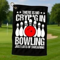 Funny Bowling Golf Towel thumb 1