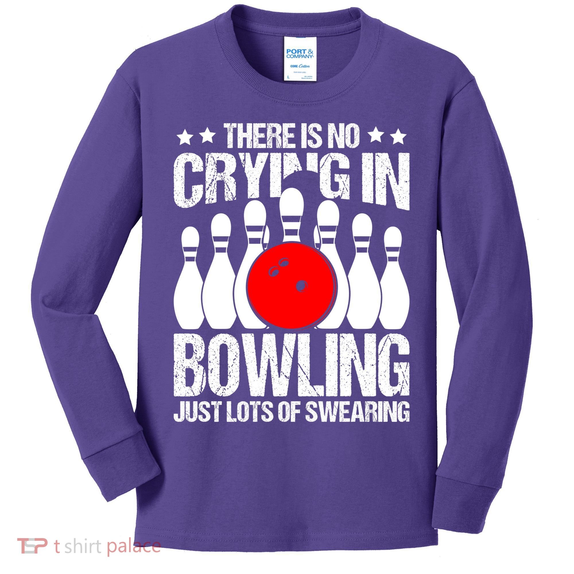 Funny Bowling Kids Long Sleeve Shirt