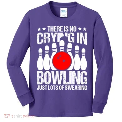 Funny Bowling Kids Long Sleeve Shirt