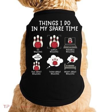 Funny Bowling For Men Doggie Tank