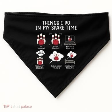 Funny Bowling For Men USA-Made Doggie Bandana