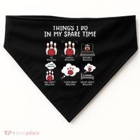 Funny Bowling For Men USA-Made Doggie Bandana thumb 0