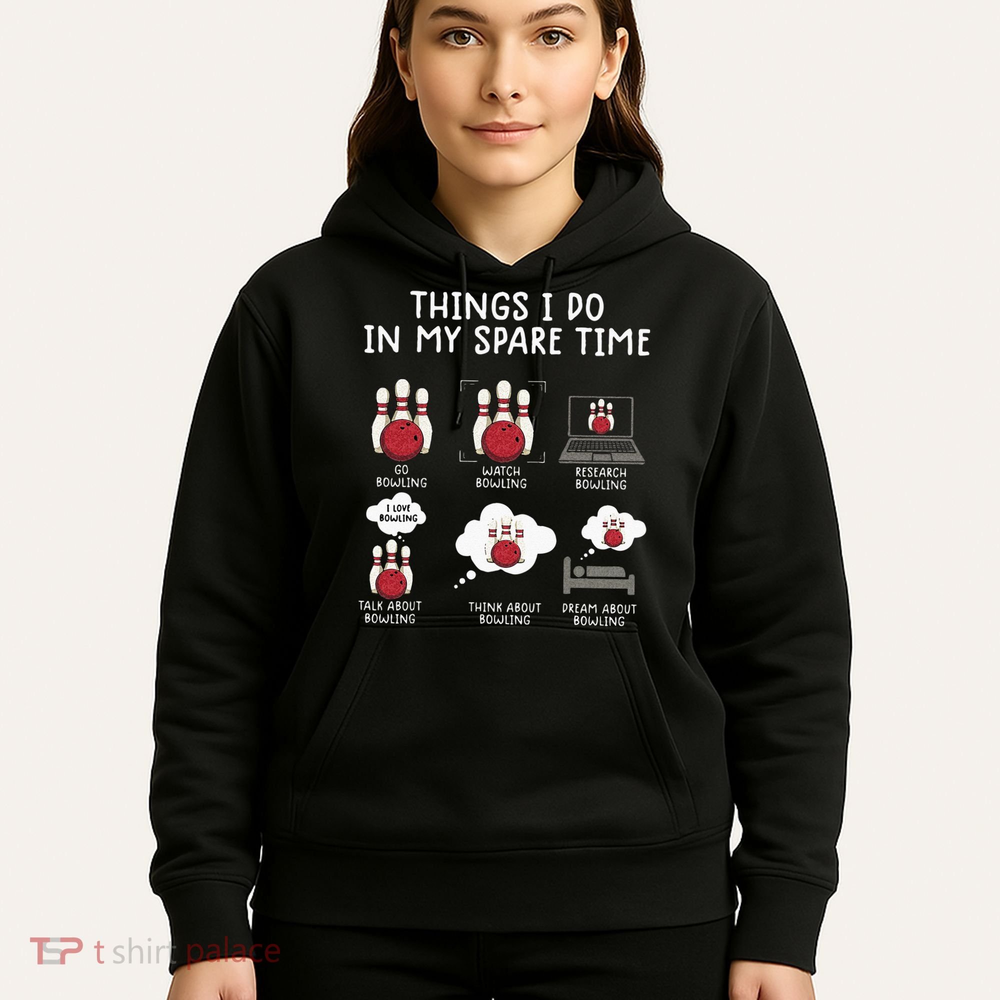 Funny Bowling For Men Hoodie