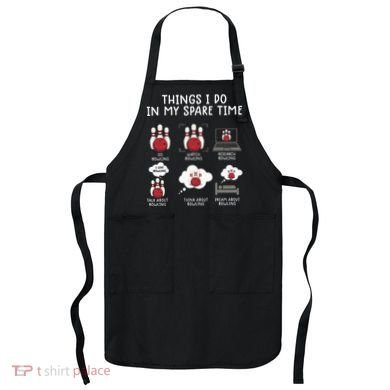 Funny Bowling For Men Apron