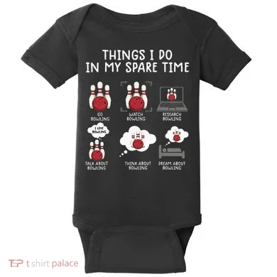 Funny Bowling For Men Baby Bodysuit
