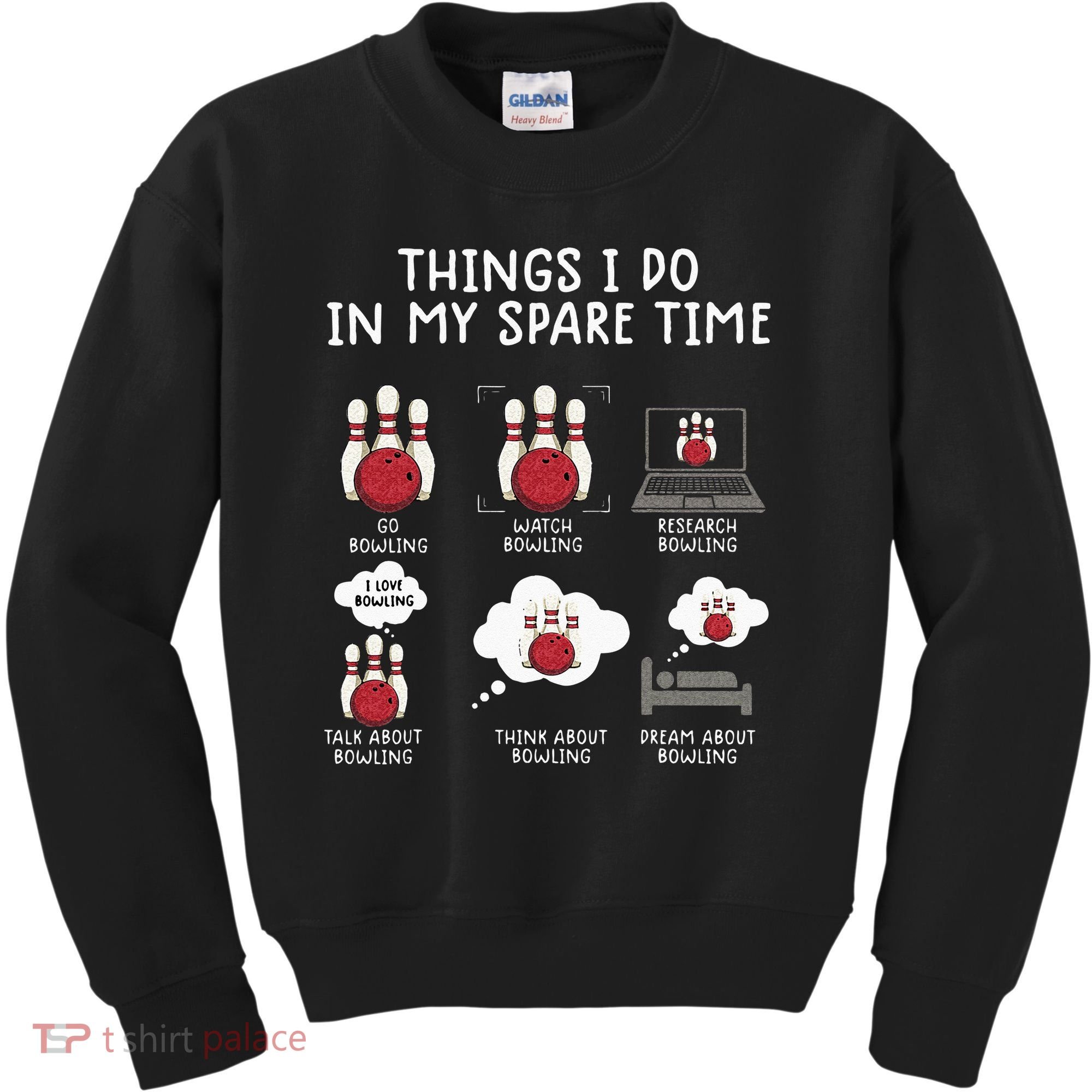 Funny Bowling For Men Kids Sweatshirt