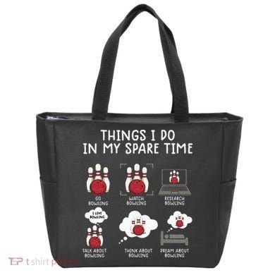 Funny Bowling For Men Tote Bag