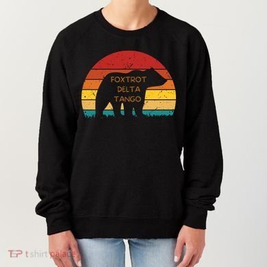 Funny Bear Foxtrot Delta Tango  Women's Sweatshirt
