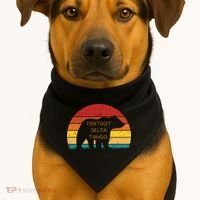 Funny Bear Foxtrot Delta Tango  USA-Made Doggie Bandana thumb 1