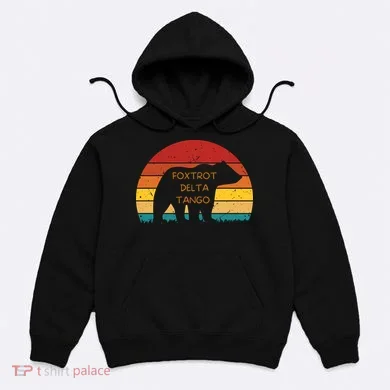 Funny Bear Foxtrot Delta Tango  Hoodie