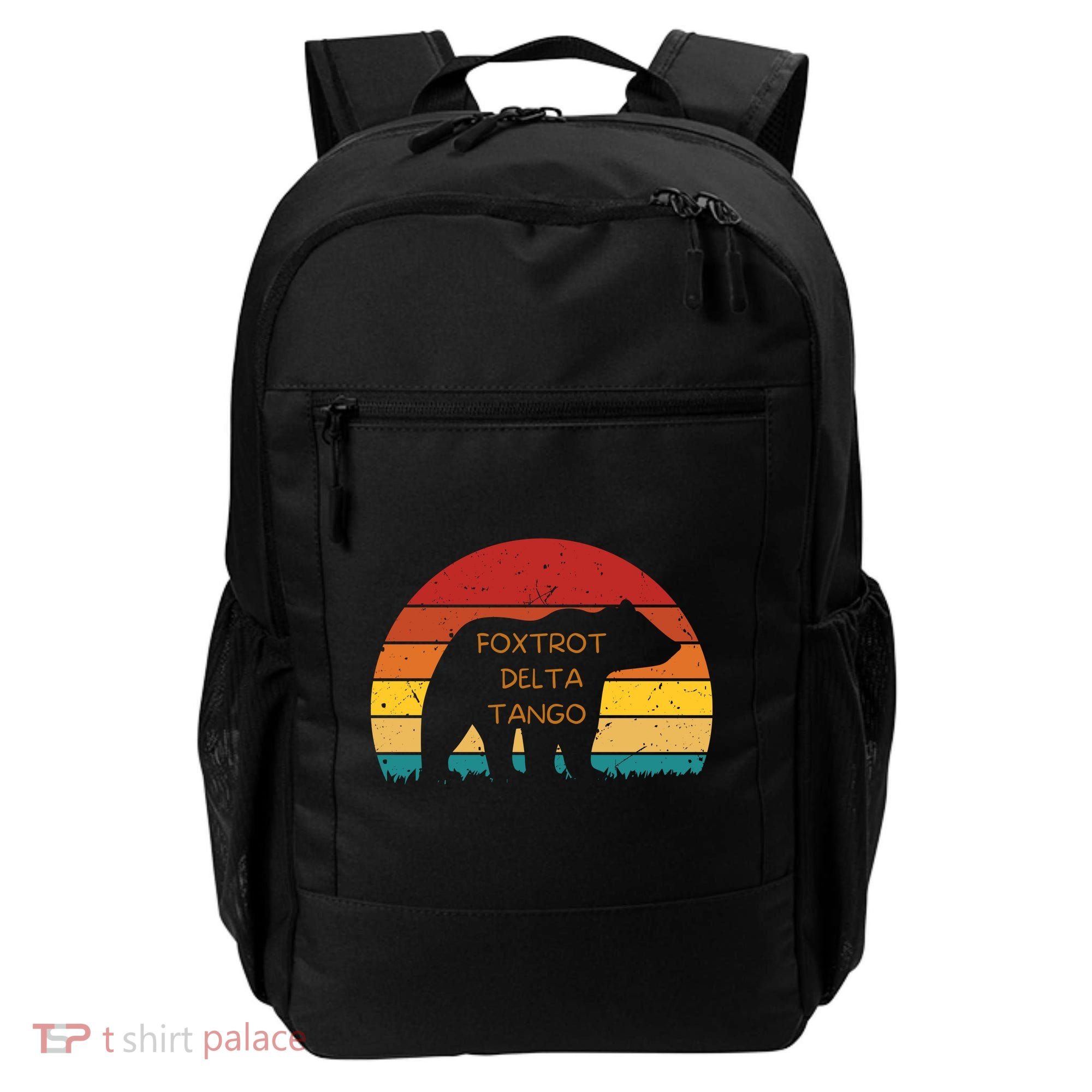 Funny Bear Foxtrot Delta Tango  Backpack