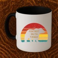 Funny Bear Foxtrot Delta Tango  Coffee Mug thumb 2