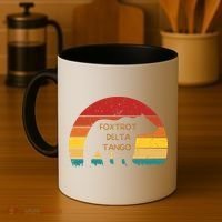 Funny Bear Foxtrot Delta Tango  Coffee Mug thumb 4