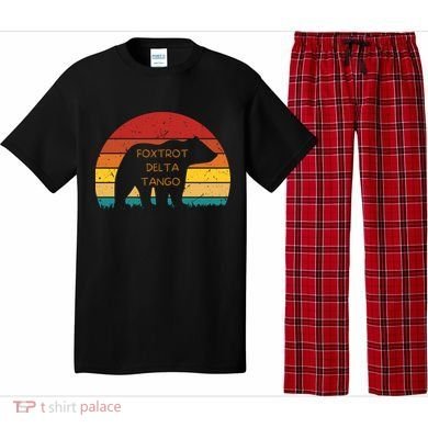 Funny Bear Foxtrot Delta Tango  Pajama Set