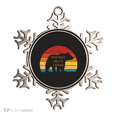 Funny Bear Foxtrot Delta Tango  Ornament