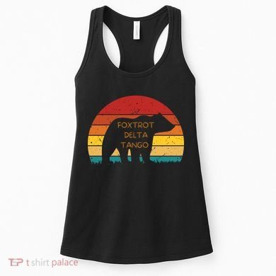 Funny Bear Foxtrot Delta Tango  Women's Tank Top