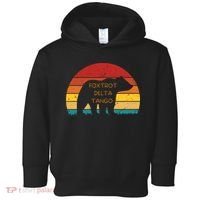 Funny Bear Foxtrot Delta Tango  Toddler Hoodie thumb 0