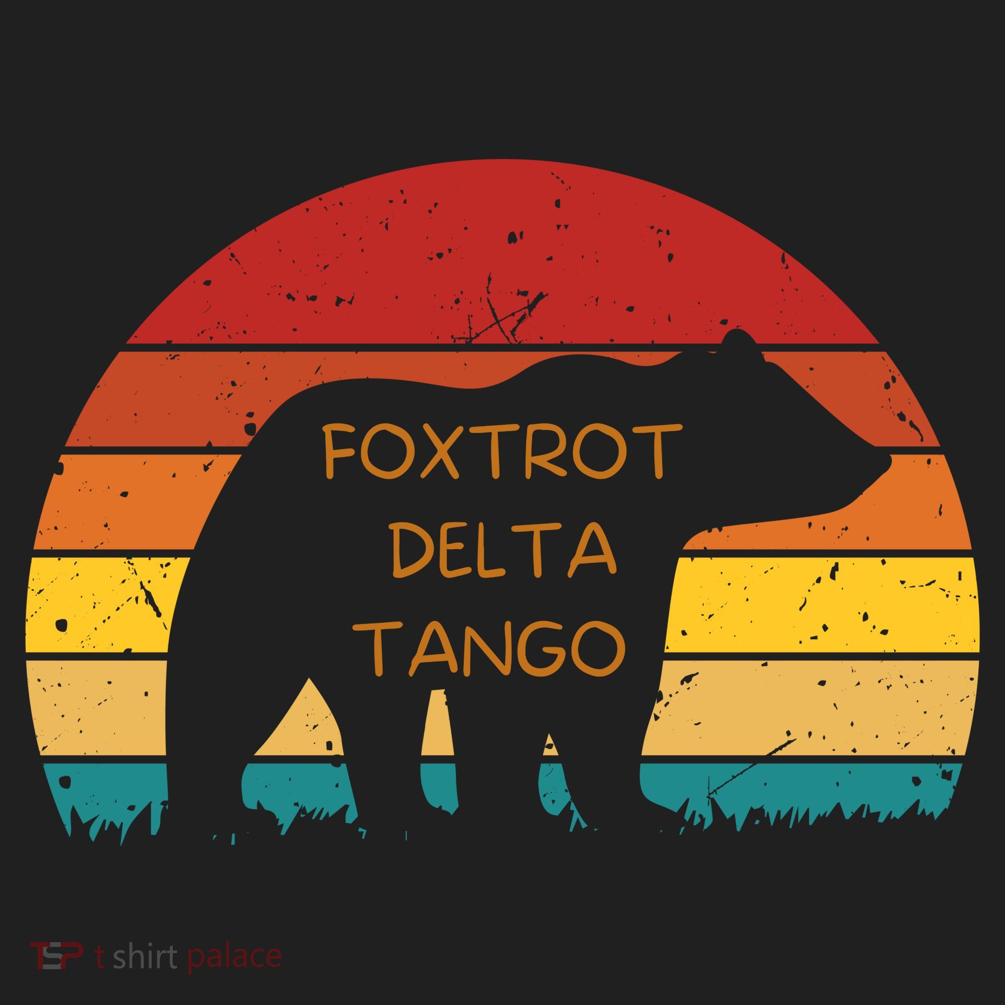 Funny Bear Foxtrot Delta Tango  Golf Towel