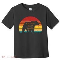 Funny Bear Foxtrot Delta Tango  Toddler T-Shirt thumb 0