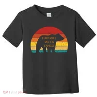 Funny Bear Foxtrot Delta Tango  Toddler T-Shirt thumb 0