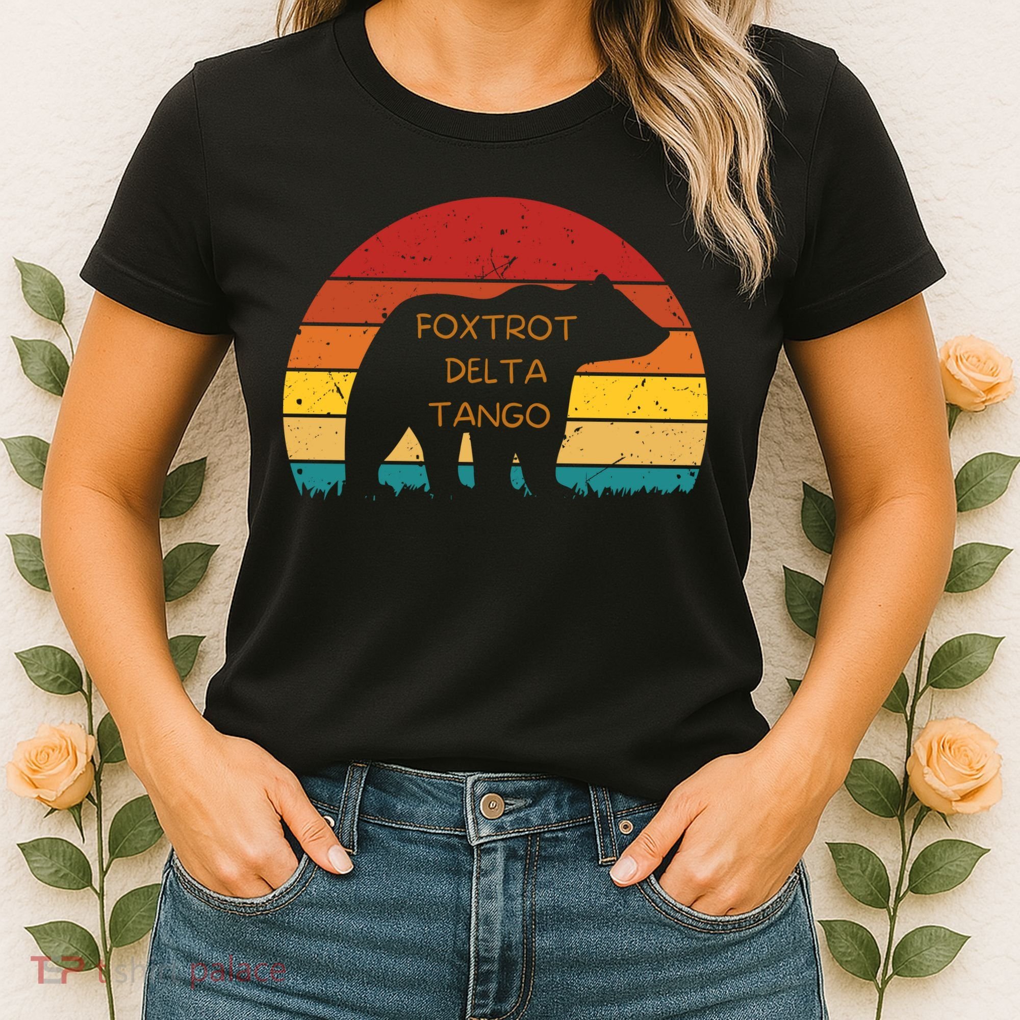 Funny Bear Foxtrot Delta Tango  Women's T-Shirt