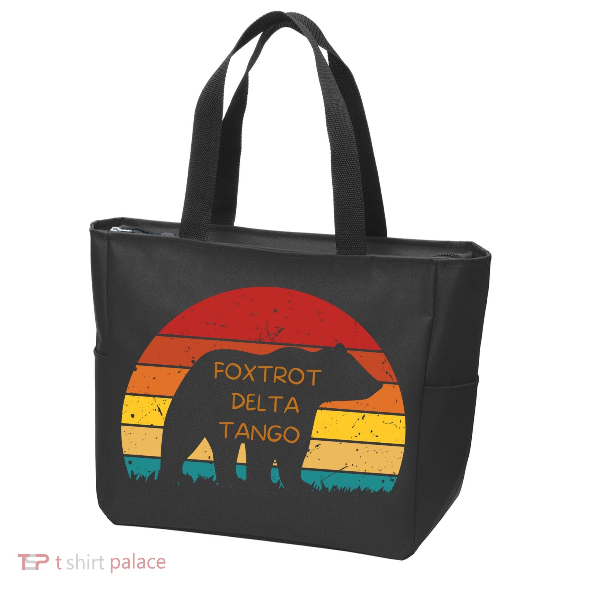 Funny Bear Foxtrot Delta Tango  Tote Bag