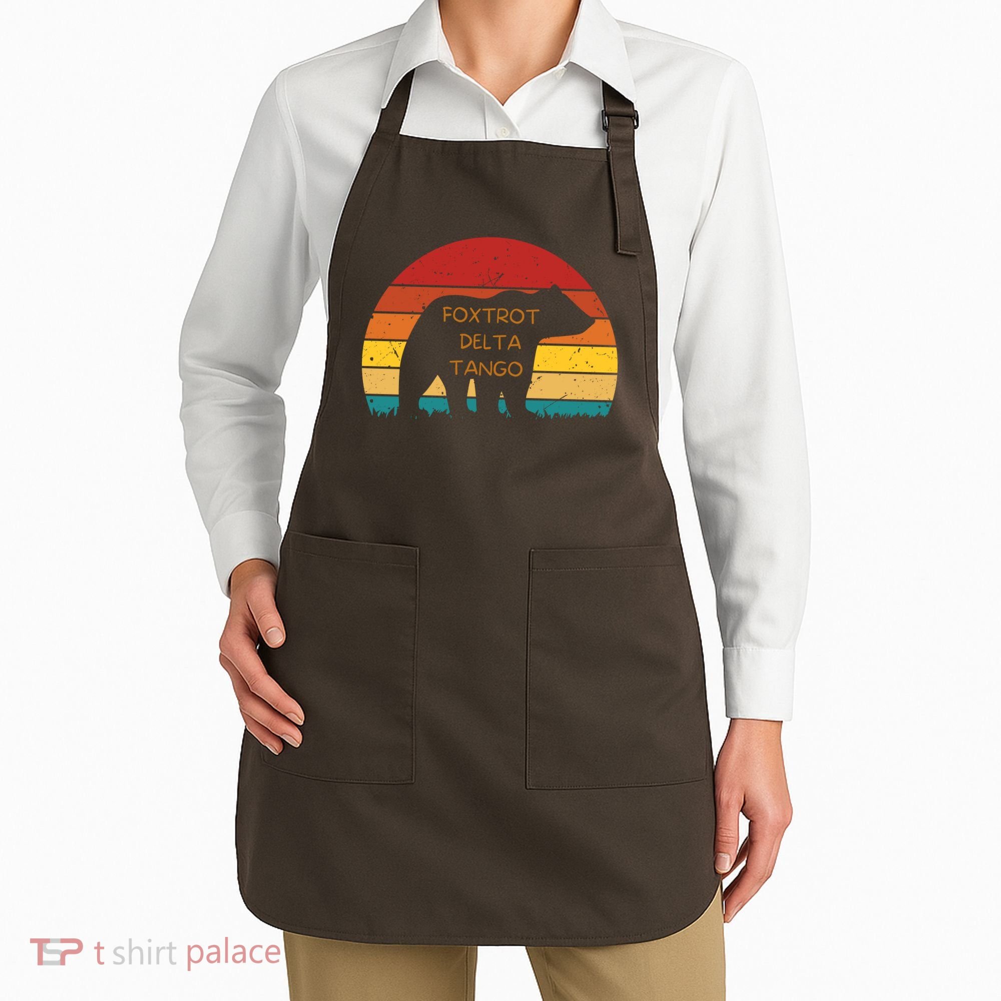 Funny Bear Foxtrot Delta Tango  Apron