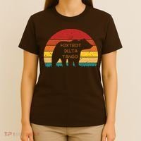 Funny Bear Foxtrot Delta Tango  T-Shirt thumb 4