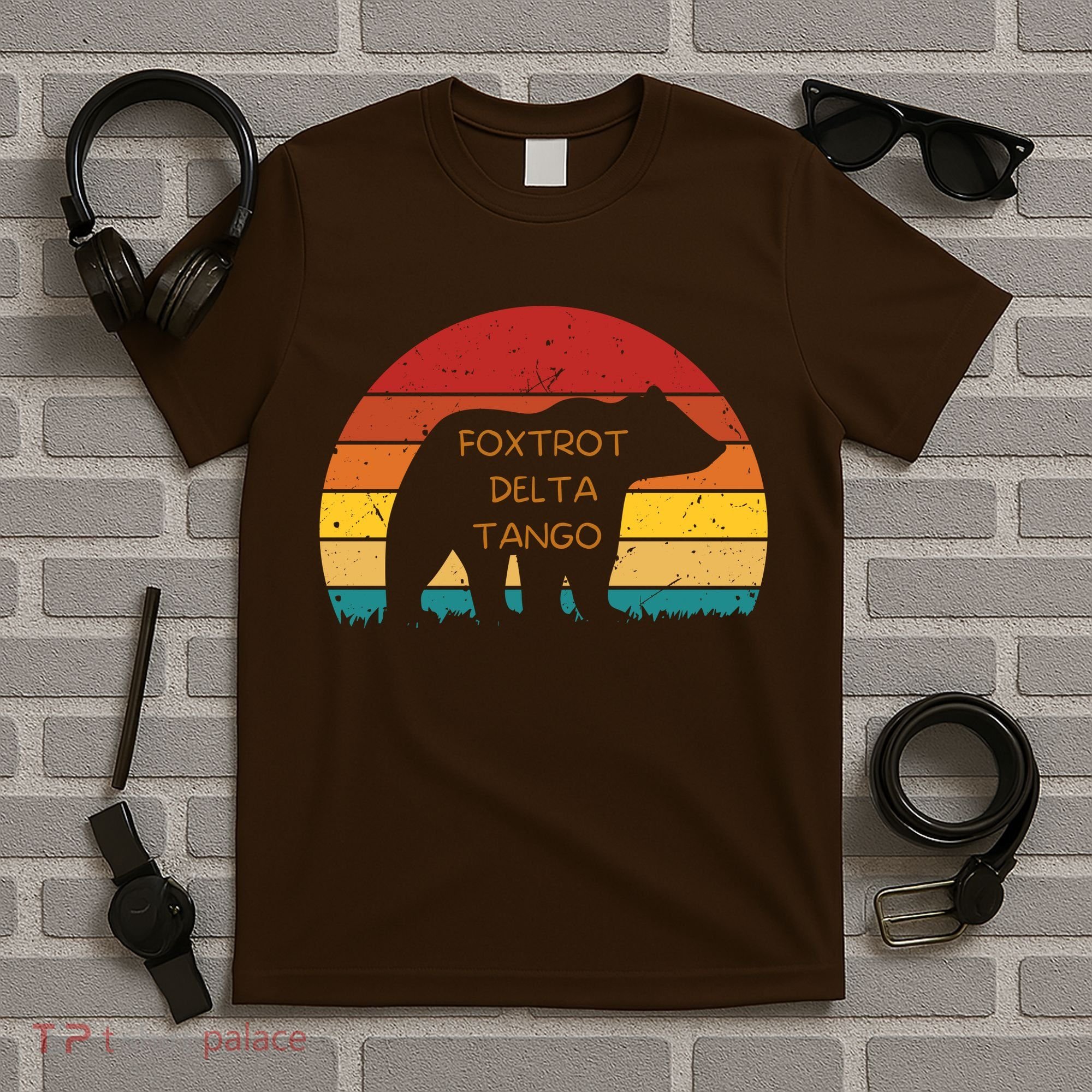 Funny Bear Foxtrot Delta Tango  T-Shirt