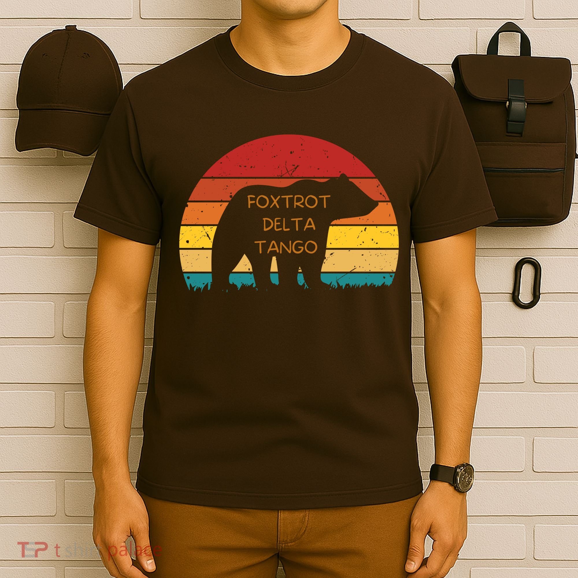 Funny Bear Foxtrot Delta Tango  T-Shirt