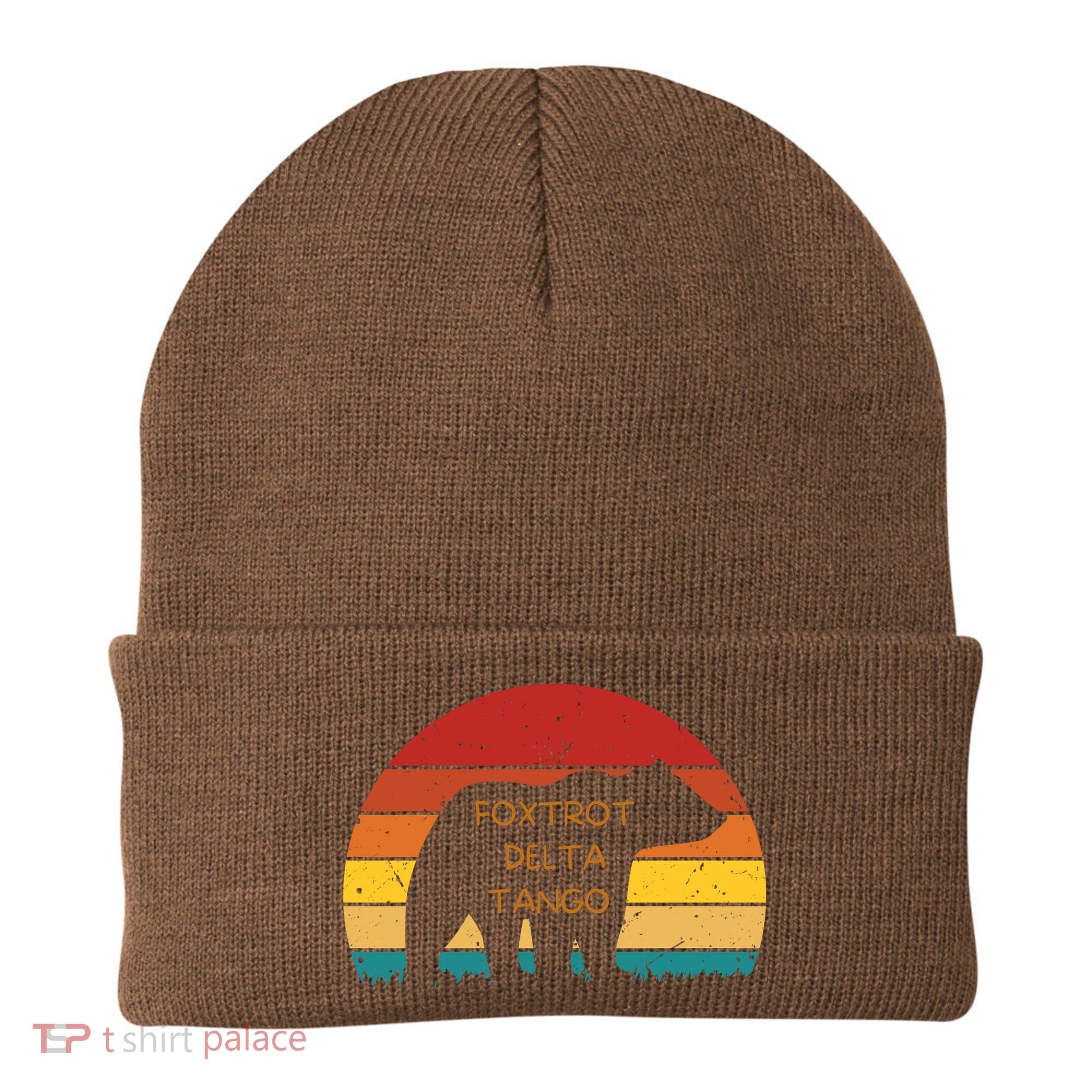 Funny Bear Foxtrot Delta Tango  Beanie
