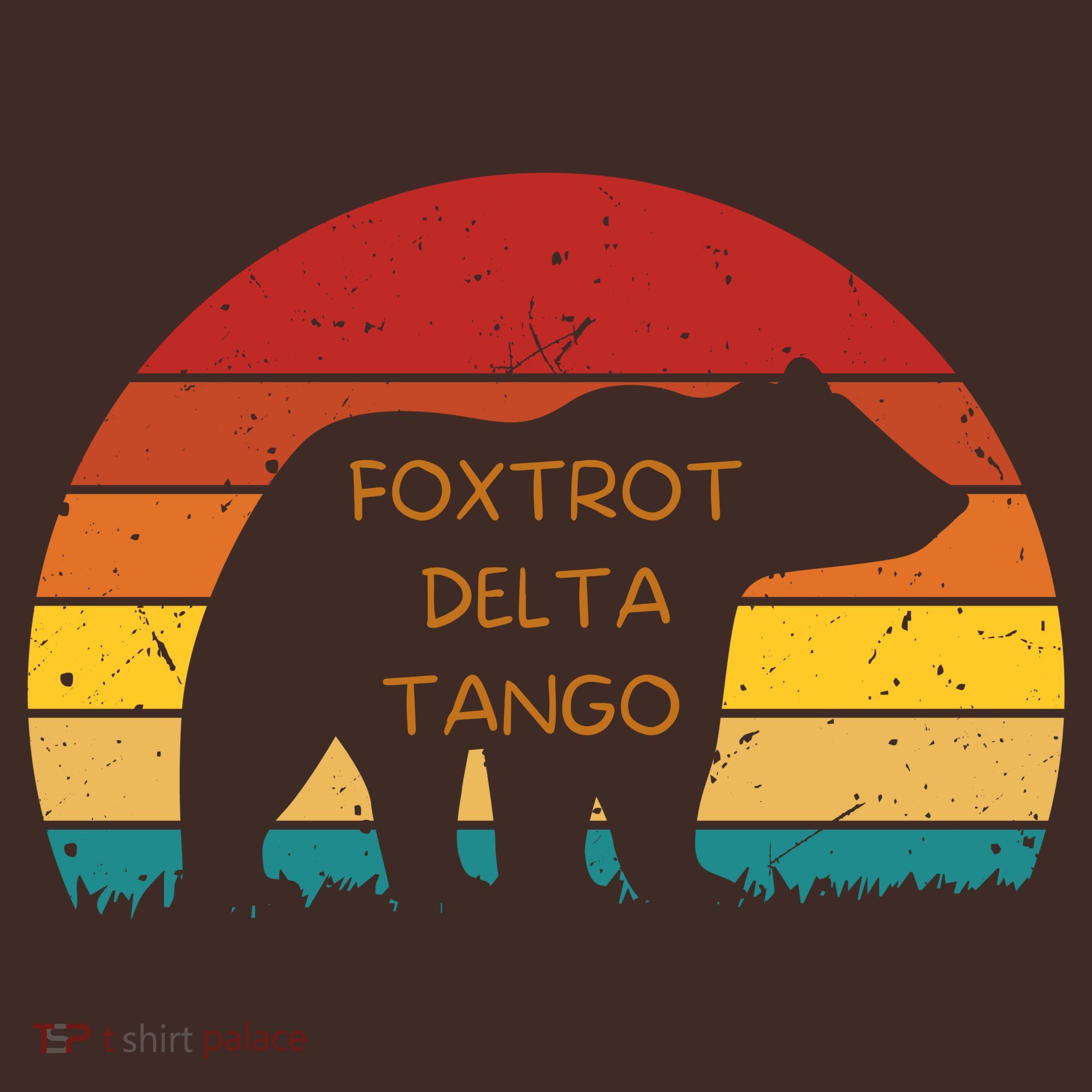 Funny Bear Foxtrot Delta Tango  Kids Hoodie