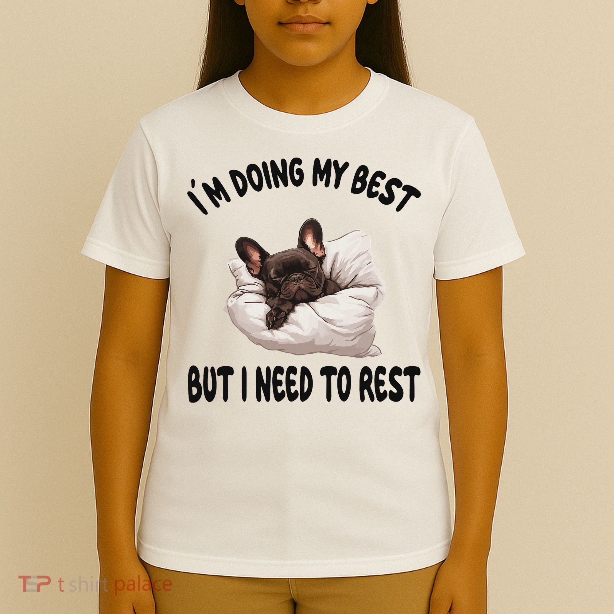 French Bulldog Frenchie Dog Pajamas Sleeping Napping T-Shirt