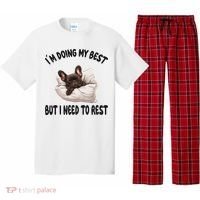 French Bulldog Frenchie Dog Pajamas Sleeping Napping Pajama Set thumb 0