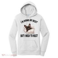 French Bulldog Frenchie Dog Pajamas Sleeping Napping Women's Hoodie thumb 0