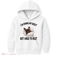 French Bulldog Frenchie Dog Pajamas Sleeping Napping Kids Hoodie thumb 0