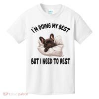 French Bulldog Frenchie Dog Pajamas Sleeping Napping Kids T-Shirt thumb 0