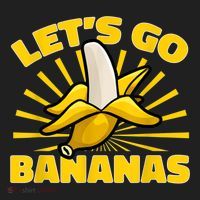 Funny Banana Fruit Lets Go Bananas Women's Sweatshirt thumb 2