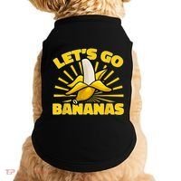 Funny Banana Fruit Lets Go Bananas Doggie Tank thumb 0
